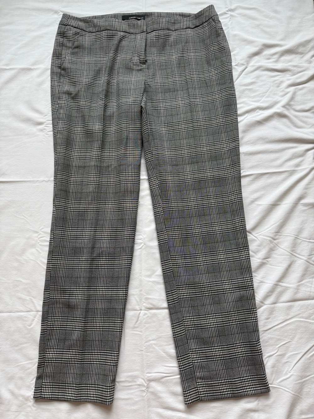Amanda & Chelsea Grey Plaid Trousers